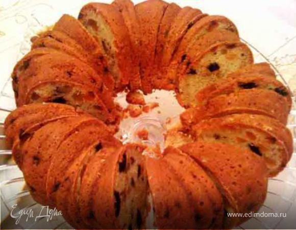 Кекс лимонный с сухофруктами