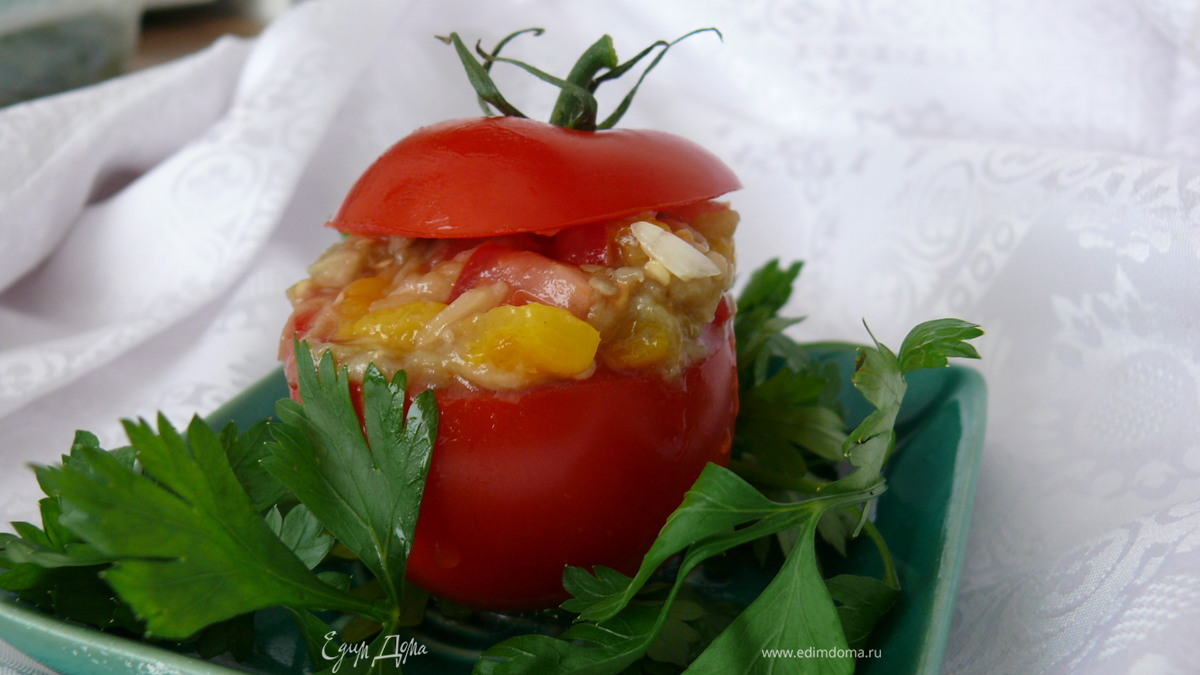 Закуска из запеченного баклажана