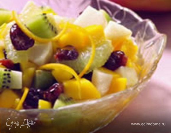 Тропические фрукты в пряном сиропе