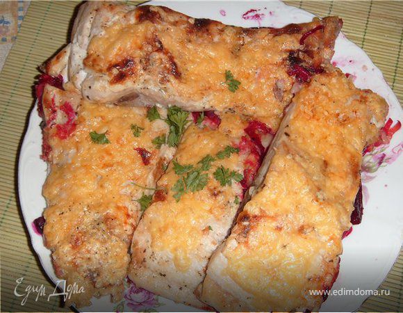 Рыба запеченная со свеклой и сыром Рыба запеченная со свеклой и сыром