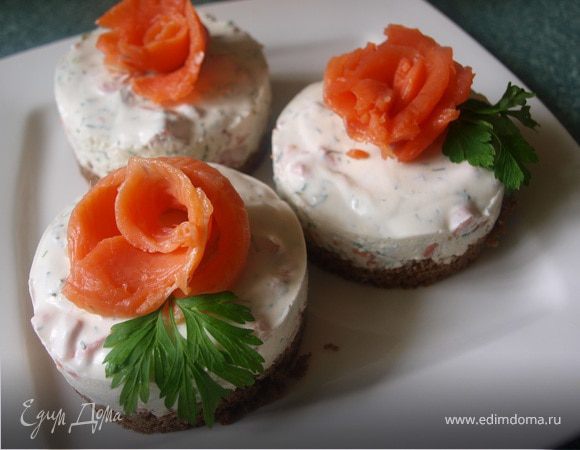 Чизкейк с семгой