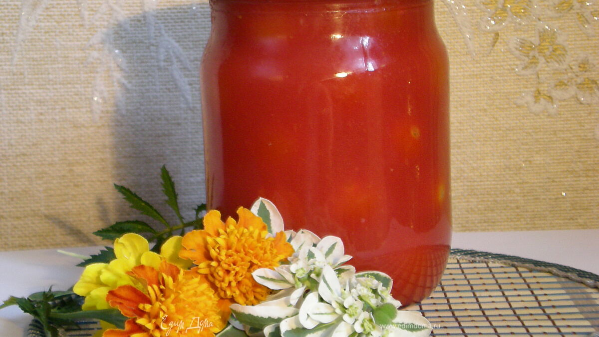 Помидоры в томатном соке