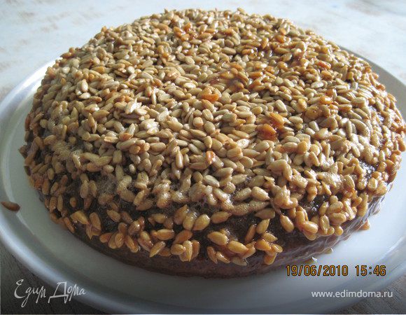 Маковый пирог "Подсолнух"