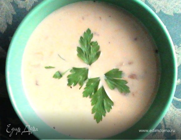 Рецепт сырного суп с грибами и плавленым сыром