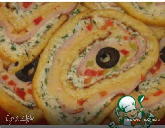 Праздничный сырный рулет