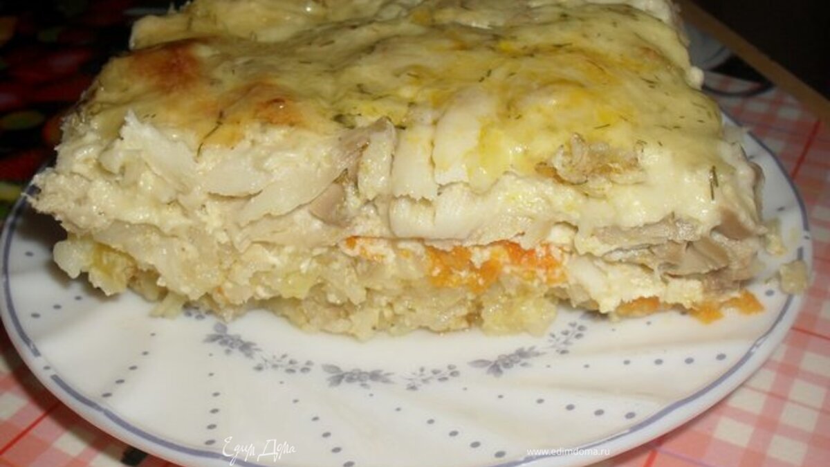 Рыбная запеканка с рисом