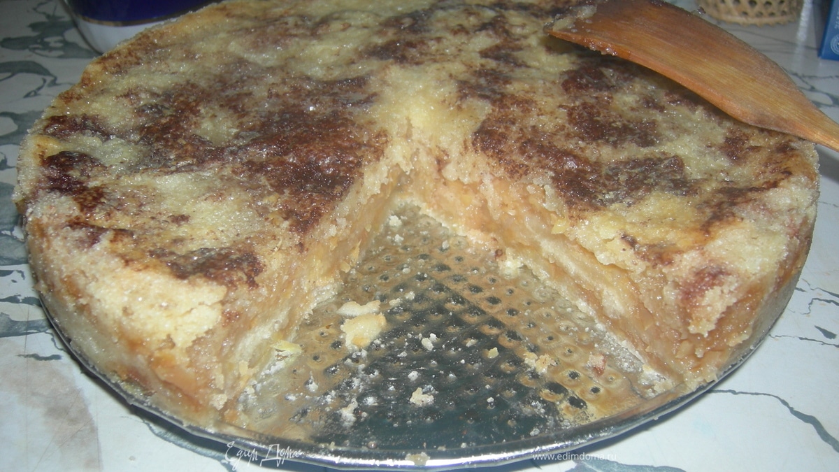Насыпной яблочный пирог
