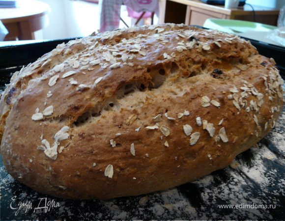 Овсяный хлеб с орехами и фруктами Овсяный хлеб с орехами и фруктами