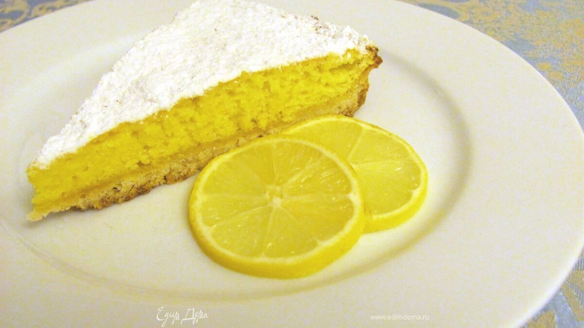 Нежный лимонный пирог