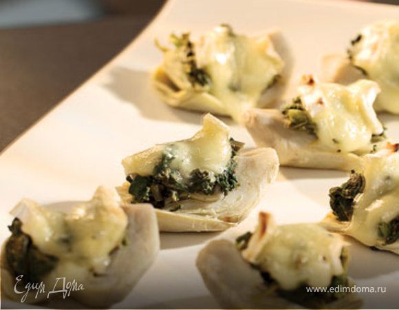 Артишоки и кресс-салат с сыром Бри