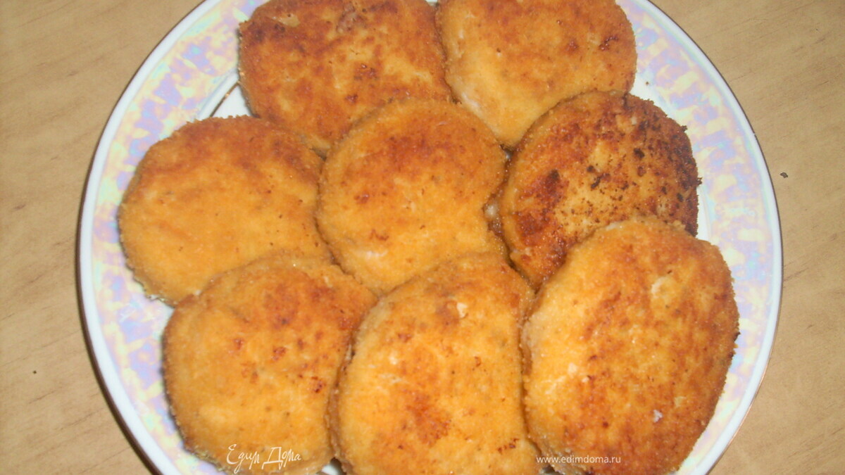 Рыбные котлеты с сыром