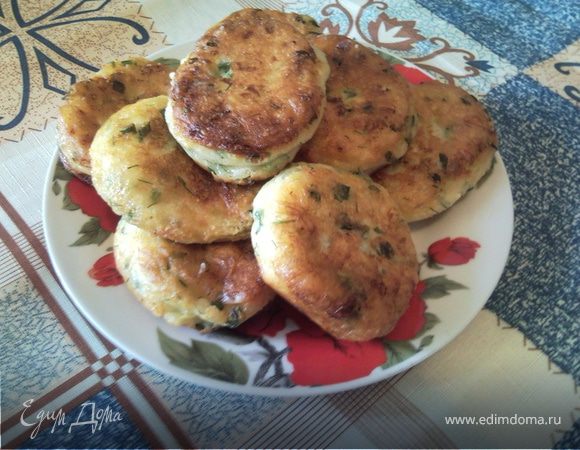 Сырники с зеленью Сырники с зеленью