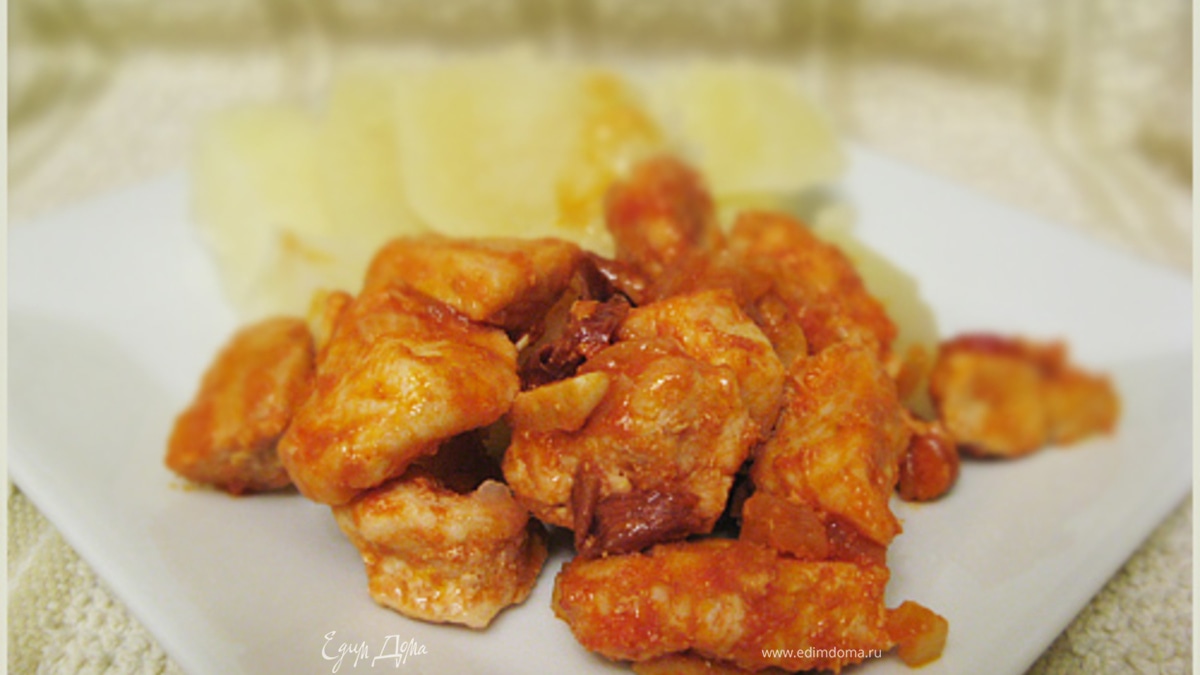 Курица в миндальном соусе