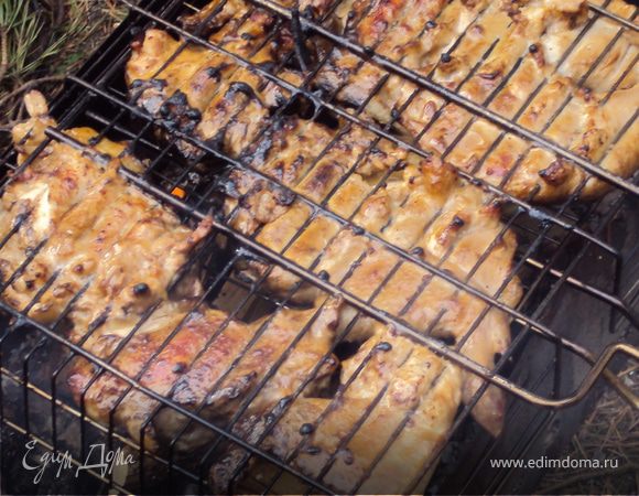 Пикантная курочка на угольках