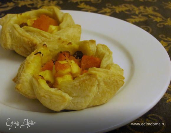 Пирожное с тыквой, яблоком и изюмом Пирожное с тыквой, яблоком и изюмом