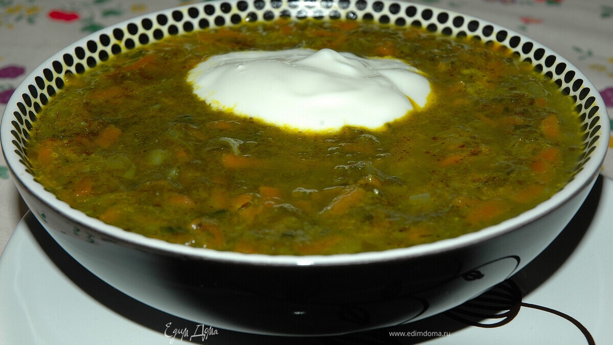 Шпинатный суп (Постные дни)