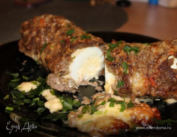 Быстрый мясной рулет!)