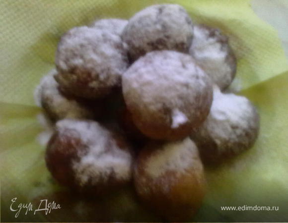 Пончики творожные с изюмом Пончики творожные с изюмом