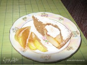 Грушевый пирог с миндалем