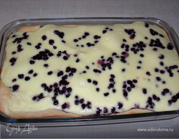 Сметанник с черникой