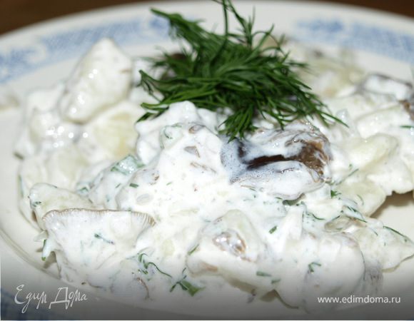 Салат "Деревенский" с грибами Салат "Деревенский" с грибами