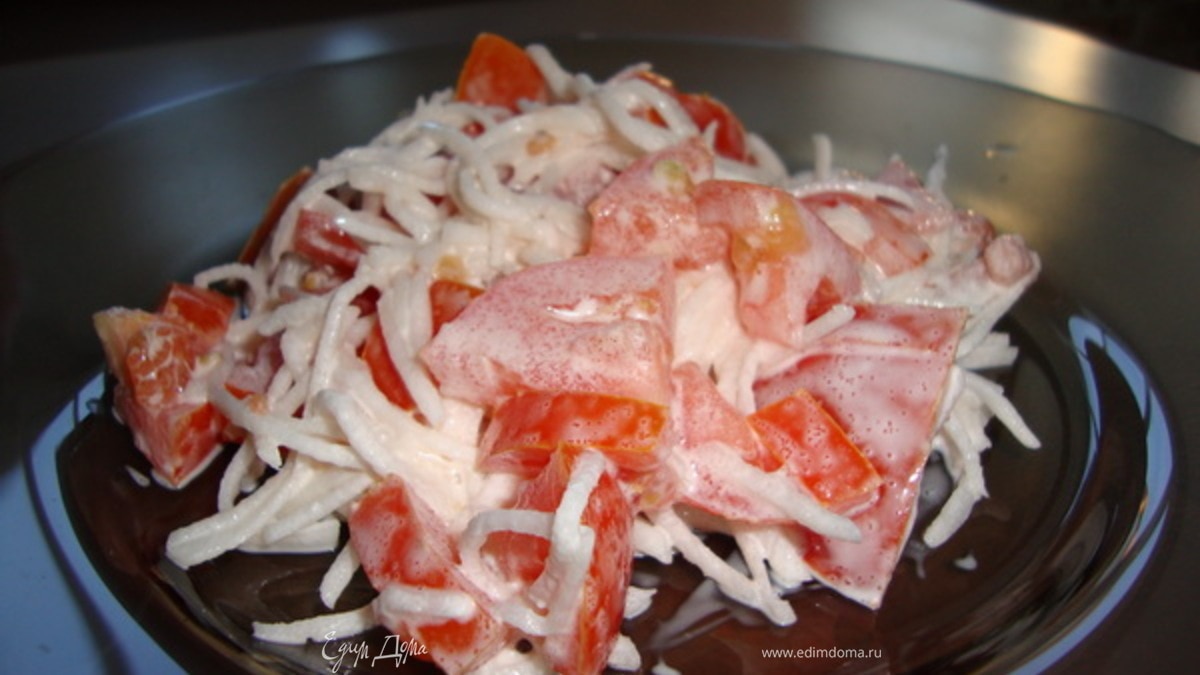 Салат с дайконом