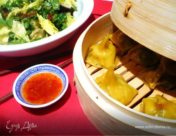 Вонтоны с креветками