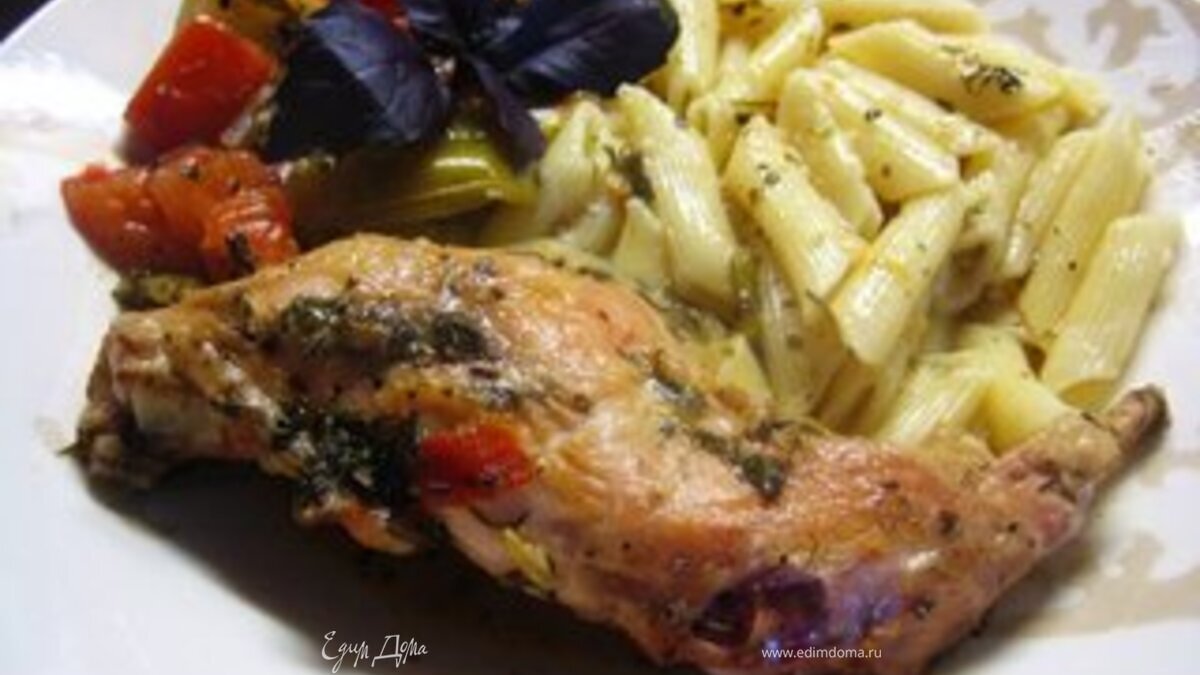 Кролик в белом вине с овощами