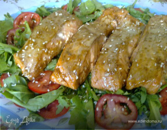 Лосось с кориандром Лосось с кориандром