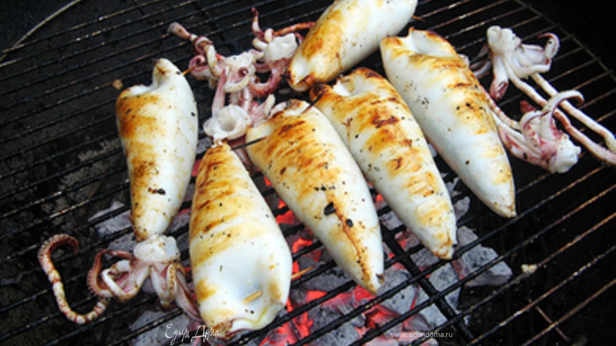 Кальмары с начинкой