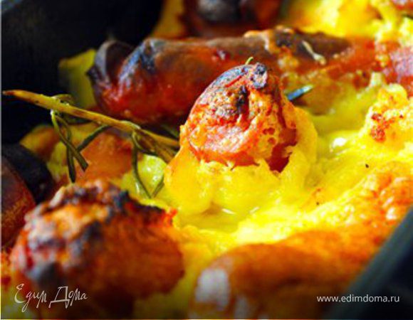 "Жаба в норке" - сосиски, запеченные в тесте "Жаба в норке" - сосиски, запеченные в тесте