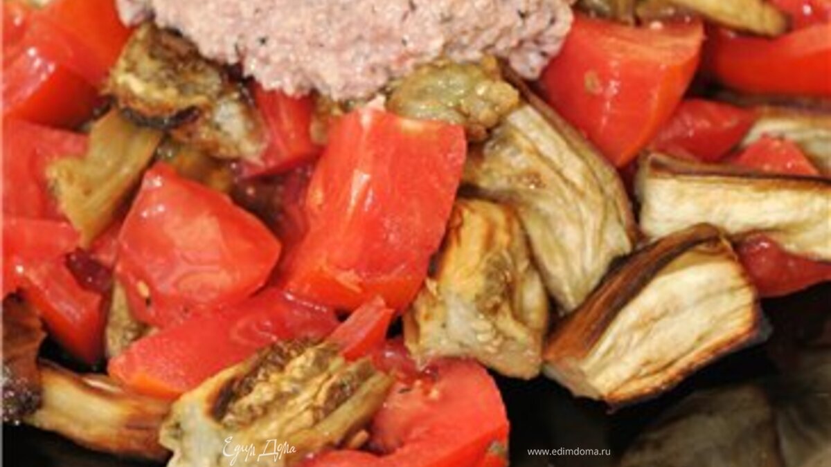 Баклажанный салат с ореховым соусом