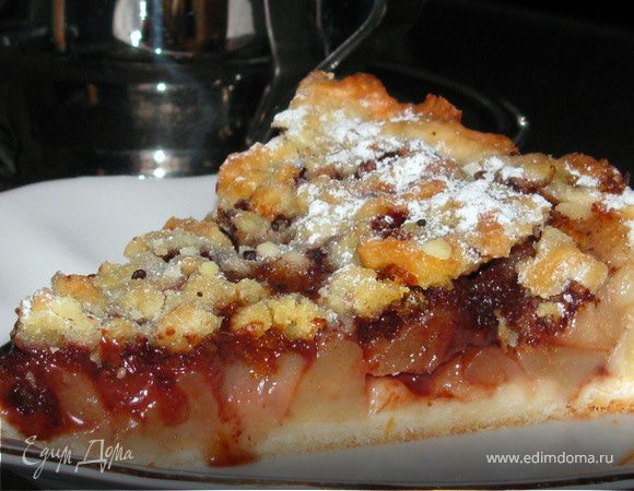 Грушевый пирог с шоколадом