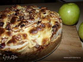 Голландский яблочный пирог с кремом