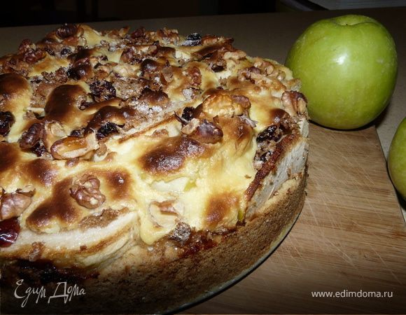 Голландский яблочный пирог с кремом