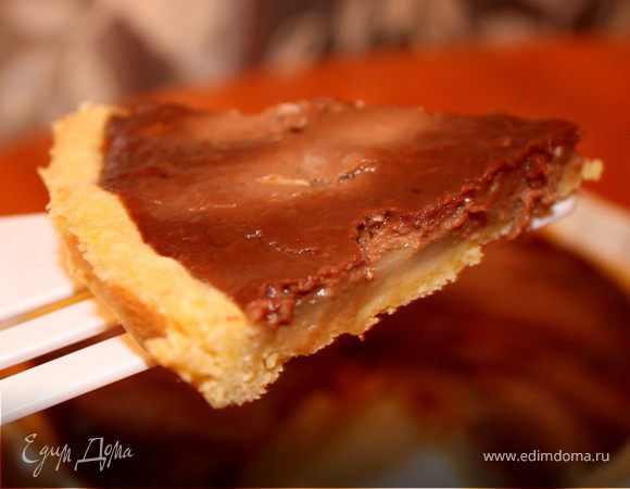 Шоколадный пирог с грушами Шоколадный пирог с грушами