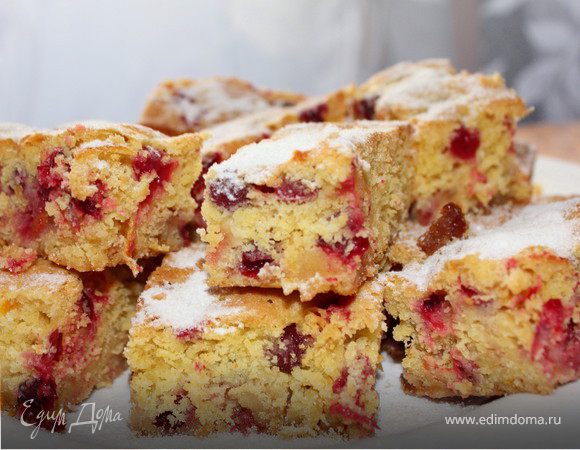 Пирожное с клюквой_По рецепту Юлии Высоцкой