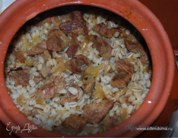 Перловая каша с говядиной