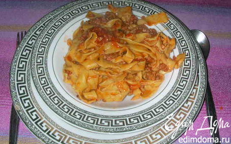 Рецепт Паста для спагетти или тальятелле домашнего изготовления