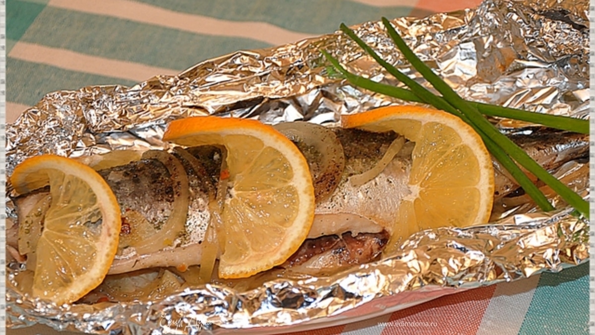 Скумбрия в фольге.