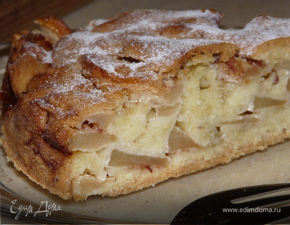 Пудинговый яблочный пирог с ромом Пудинговый яблочный пирог с ромом