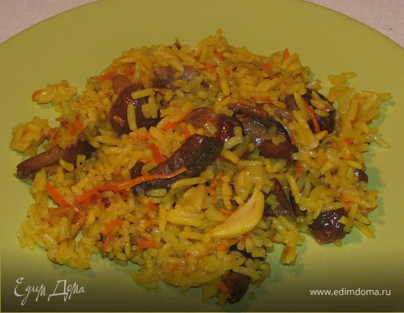 Постный плов с грибами Постный плов с грибами