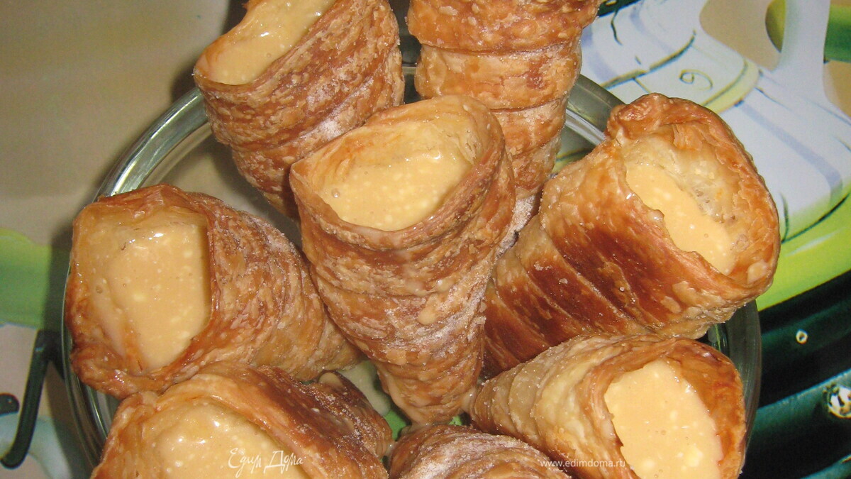 Трубочки со сгущенкой