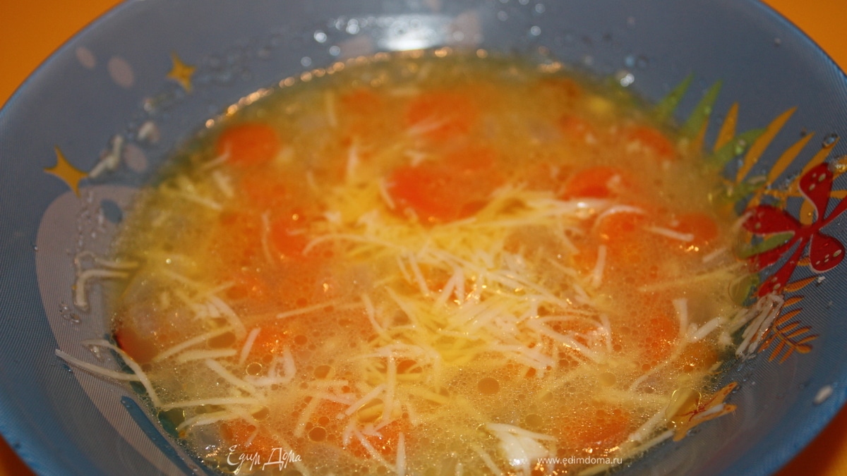 Супчик из моркови и лука-порея