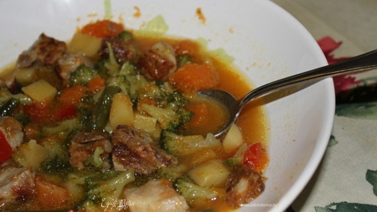 Рагу из тыквы со свининой