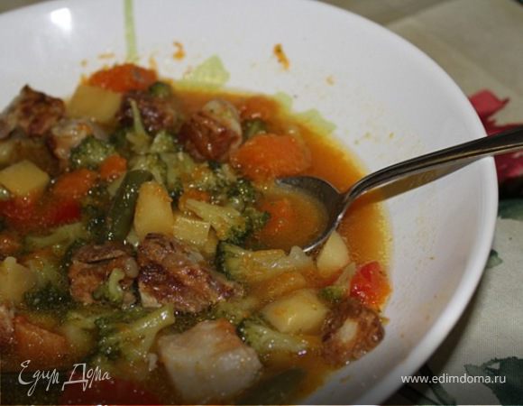 Рагу из тыквы со свининой