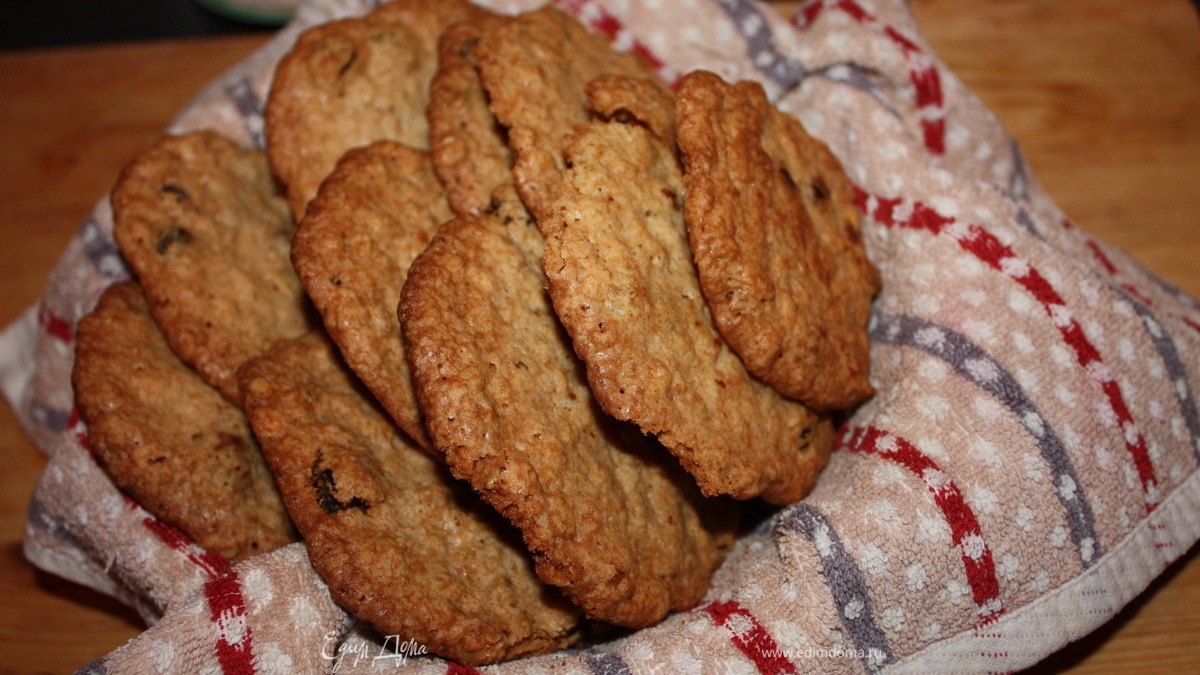 Вкусное овсяное печенье
