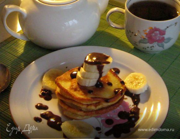 Оладьи с бананом, яблоком и корицей Оладьи с бананом, яблоком и корицей