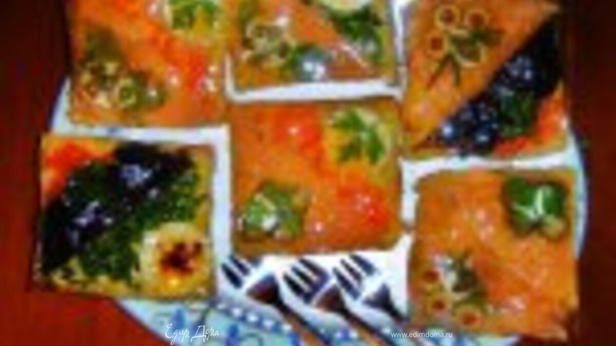 Закусочные бутерброды «Под стеклом»