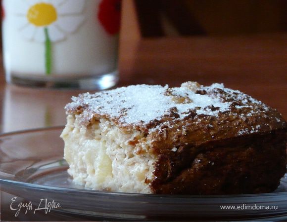 Овсяная запеканка с яблоками